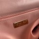 Large Chanel 19 Flap Bag Goatskin/Lambskin Nude Pink High