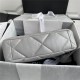 Large Chanel 19 Flap Bag Goatskin/Lambskin Grey High