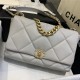 Maxi Chanel 19 Flap Bag Goatskin/Lambskin Grey  High