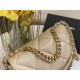 Maxi Chanel 19 Flap Bag Goatskin/Lambskin Beige High