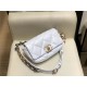 Waist Chanel 19 Flap Bag Lambskin/Goatskin White High