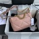 Chanel 19 Flap Bag Goatskin/Lambskin Pink High