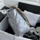 Chanel 19 Flap Bag Goatskin/Lambskin Silver High