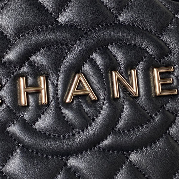 Chanel STAR HANDBAG Lambskin & Gold-Tone Metal AS4579 Black A