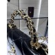 Chanel FLAP PHONE HOLDER WITH CHAIN AP4167 Shiny Lambskin & Gold-Tone Metal Black High