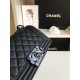 SMALL BOY Chanel HANDBAG Grained Calfskin Black High