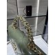 Chanel FLAP PHONE HOLDER WITH CHAIN AP4167 Shiny Lambskin & Gold-Tone Metal Green High