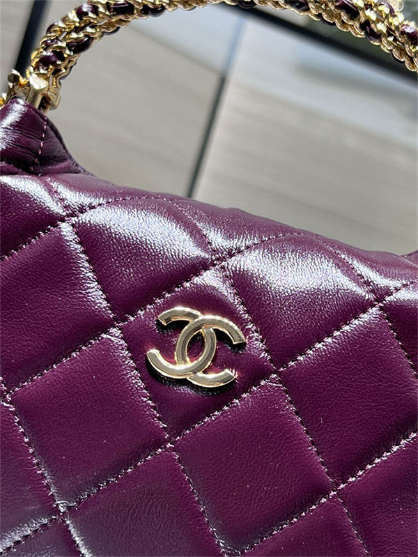 Chanel CLUTCH WITH CHAIN AP4189 Shiny Lambskin & Gold-Tone Metal Burgundy High