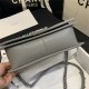 BOY Chanel HANDBAG Grained Calfskin & Silver Metal Grey A