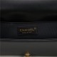 BOY Chanel HANDBAG Chevrons Pattern Lambskin Black B