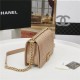 BOY Chanel HANDBAG Lambskin Beige B