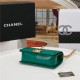 BOY Chanel HANDBAG Lambskin Green B