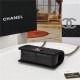 BOY Chanel HANDBAG Lambskin Black B