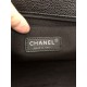 LARGE BOY Chanel HANDBAG Grained Calfskin Black High