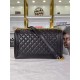 LARGE BOY Chanel HANDBAG Lambskin Black High