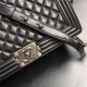 LARGE BOY Chanel HANDBAG Lambskin Black High