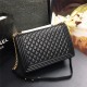 MAXI BOY Chanel HANDBAG Lambskin Black High