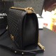 MAXI BOY Chanel HANDBAG Lambskin Black High