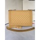 MAXI BOY Chanel HANDBAG Grained Calfskin Beige High