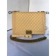 MAXI BOY Chanel HANDBAG Grained Calfskin Beige High