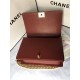 MAXI BOY Chanel HANDBAG Grained Calfskin Burgundy High