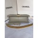 MAXI BOY Chanel HANDBAG Grained Calfskin Gray High