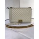 MAXI BOY Chanel HANDBAG Grained Calfskin Gray High