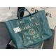 LARGE SHOPPING BAG Shiny Calfskin, Crystal Pearls, Strass, Enamel, Gold-Tone & Ruthenium-Finish Metal Green High