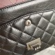 2.55 HANDBAG Aged Calfskin Black & Ruthenium-Finish Metal A