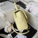 Chanel MINI FLAP BAG WITH TOP HANDLE AS4035 Lambskin Gold-Tone Metal Yellow A