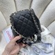 Chanel SMALL BACKPACK AS3787 Grained Shiny Calfskin & Gold-Tone Metal Black A