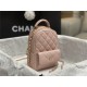 Chanel Mini Backpack Grained Calfskin Gold-Tone Metal AP3753 Pink High