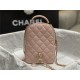 Chanel Mini Backpack Grained Calfskin Gold-Tone Metal AP3753 Pink High