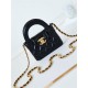 Chanel CLUTCH WITH CHAIN AP3435 Shiny Aged Calfskin & Gold-Tone Metal Black High