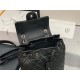 Chanel Small Backpack Lambskin 91120 Silver-Metal Black High