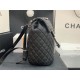 Chanel Small Backpack Lambskin 91120 Silver-Metal Black High