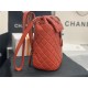 Chanel Small Backpack Lambskin 91120 Silver-Metal Red High