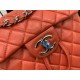 Chanel Small Backpack Lambskin 91120 Silver-Metal Red High