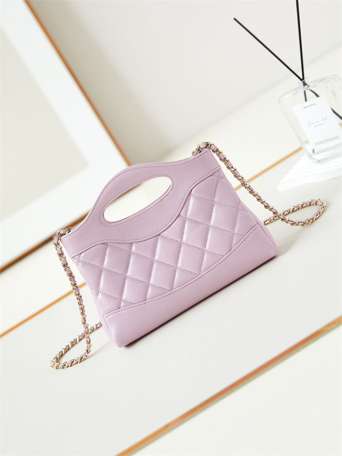 Chanel 31 Mini BAG Lambskin & Gold-Tone Metal AP3656 Lilac A