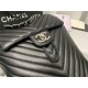 Chanel Small Backpack Chevrons Pattern Lambskin 91120 Silver-Metal Black High