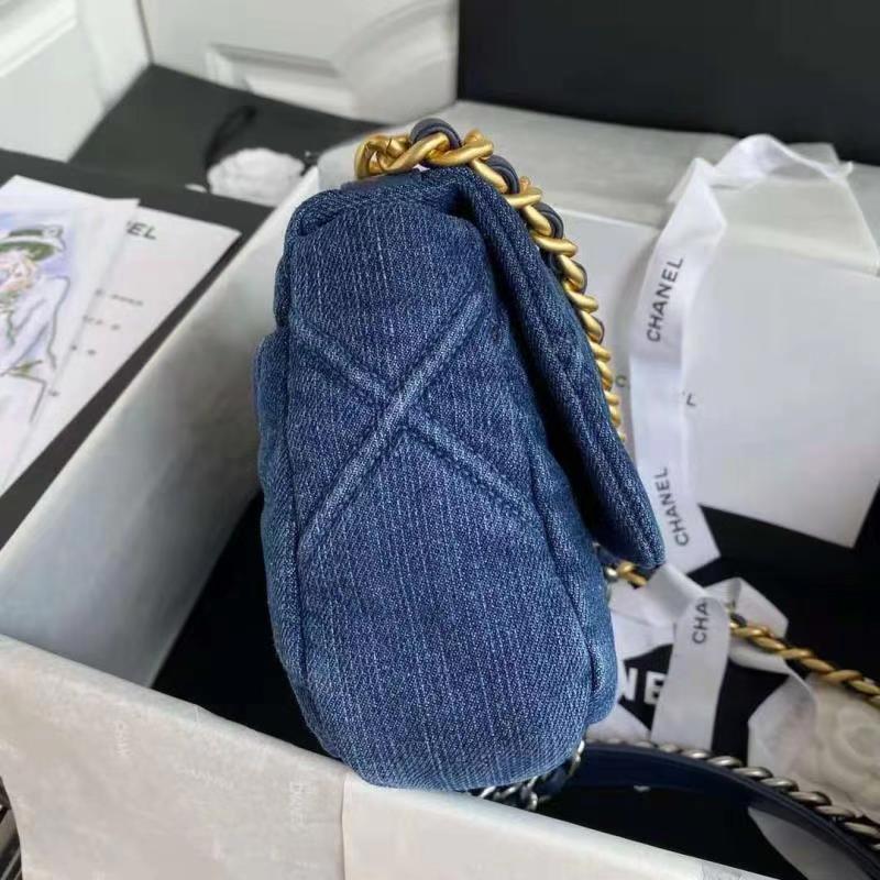 Chanel 19 Flap Bag Denim High