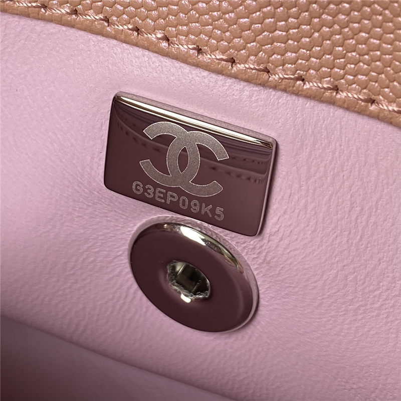 Chanel FLAP BAG AS3791 Lambskin & Gold-Tone Metal Pink High