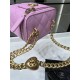 Chanel clutch with Chain Grained Calfskin Gold Metal AP3203 A