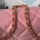 Chanel FLAP BAG AS3791 Fabric & Gold-Tone Metal Pink High