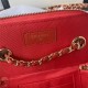 Chanel FLAP BAG AS3791 Fabric & Gold-Tone Metal Red High