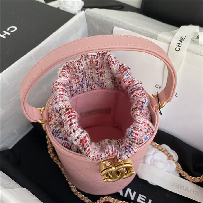 Chanel Small Drawstring Bag Pink High