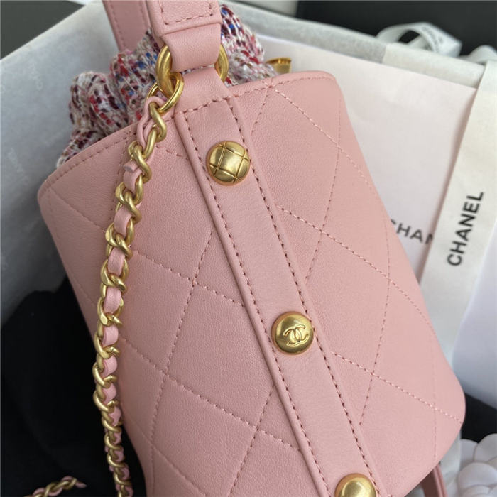 Chanel Small Drawstring Bag Pink High