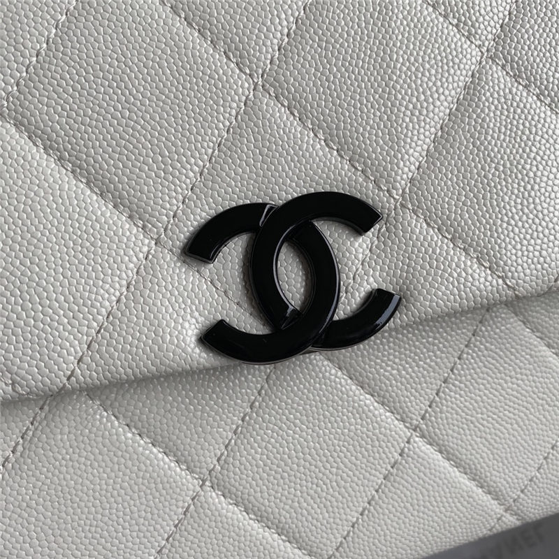 Chanel Flap Bag White High