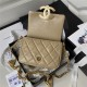 Chanel CLUTCH WITH CHAIN Shiny Lambskin & Gold-Tone Metal AP3854 Beige A