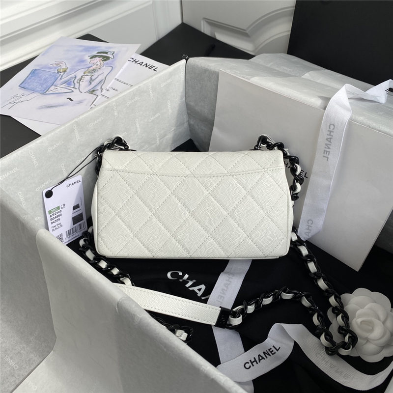 Chanel Small Flap Bag White High